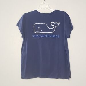Vineyard Vines Whale Graphic Cuffed Sleeved TShirt Size Small